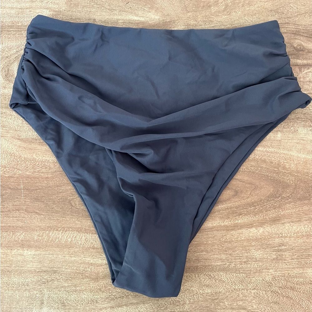 Zaful Women’s Tummy Control Bikini Bottom Swimsuit Bottom Only Grey Siz Small